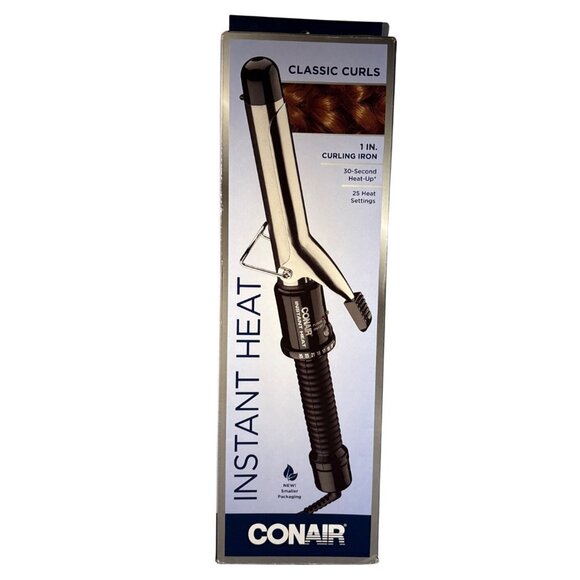 Conair Curing Iron Instant Heat 1-Inch CD87GNR 25 Heat Settings 30 Sec Heat-Up - Picture 1 of 4